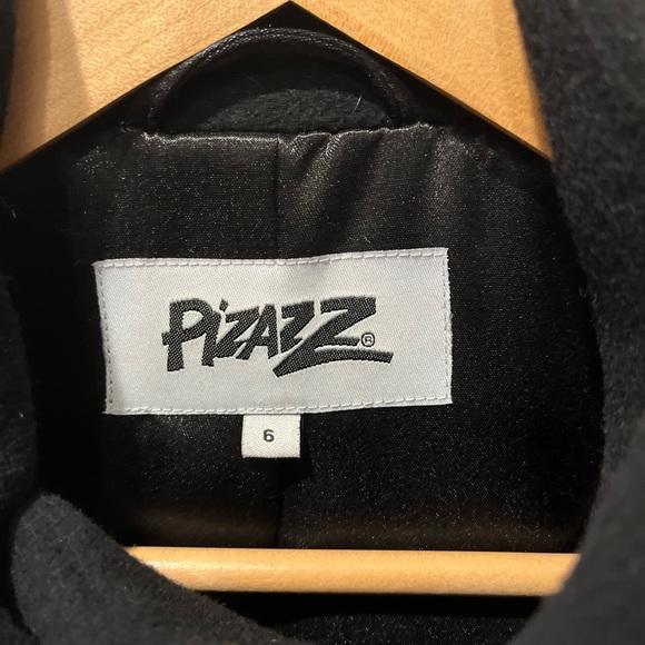 Classic Black Women's Wool Blend Trench Coat - Picture 3 of 5